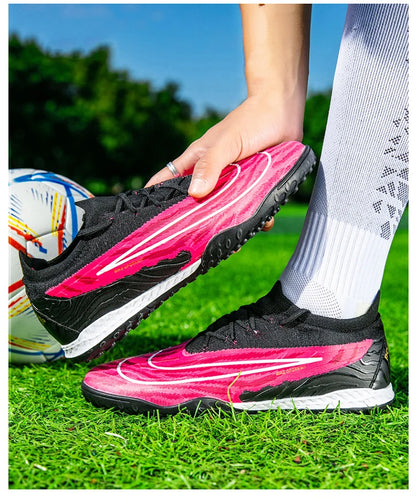 Soccer Shoes For Men Original Outdoor Sports Training Football Boots TF/FG Kids