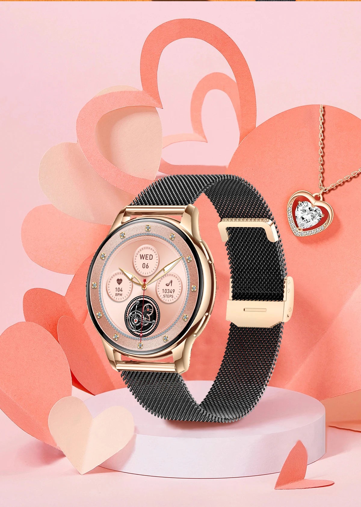 New Original Smartwatch HD 466*466 Always Show Time 1.32 AMOLED Display Call Reminder Gift Ultra Thin Women SmartWatch for Women