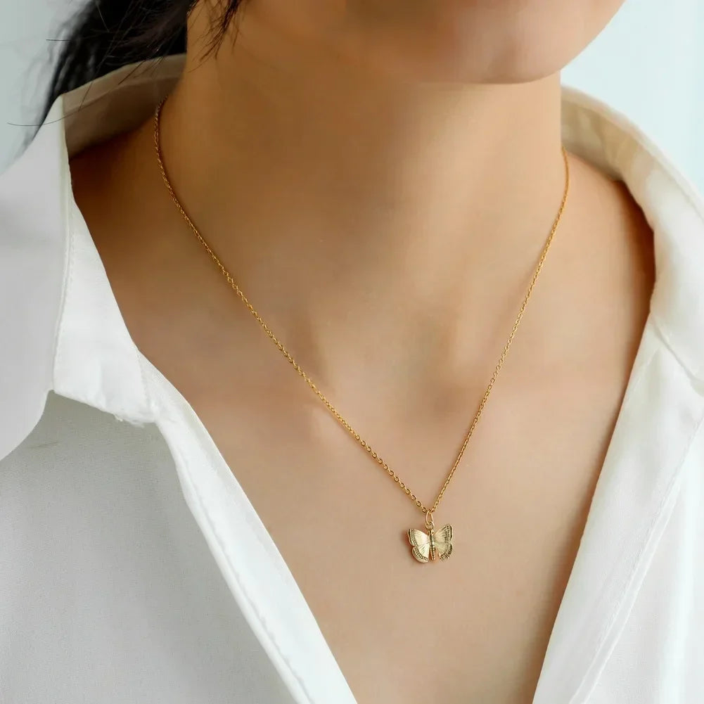 Korean Fashion Sweet Heart Shaped Necklace For Women Crystal Zircon Pendant Clavicle Chain Elegant Romantic Party Gift Jewelry