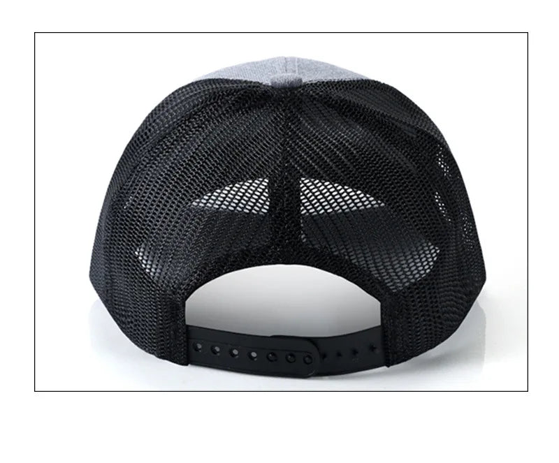 Custom embroidered logo hat Men's and women's mesh cap cotton baseball cap design DIY picture printing logo hat Summer sun hat