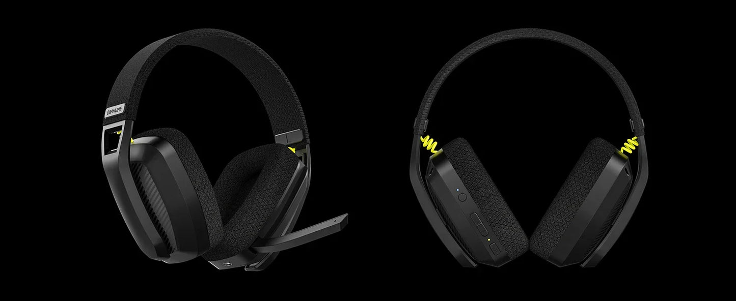 BINNUNE BW06 2.4GHz Wireless Gaming Headset with Mic for PS5 PS4 PC Mac Playstation Bluetooth Gaming headphone with Microphone