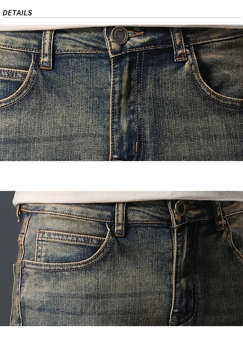 2025 New Summer Brand Stretch Thin Bermuda Masculina Cotton Denim Jeans Men Knee Length Soft Ropa Hombre Shorts