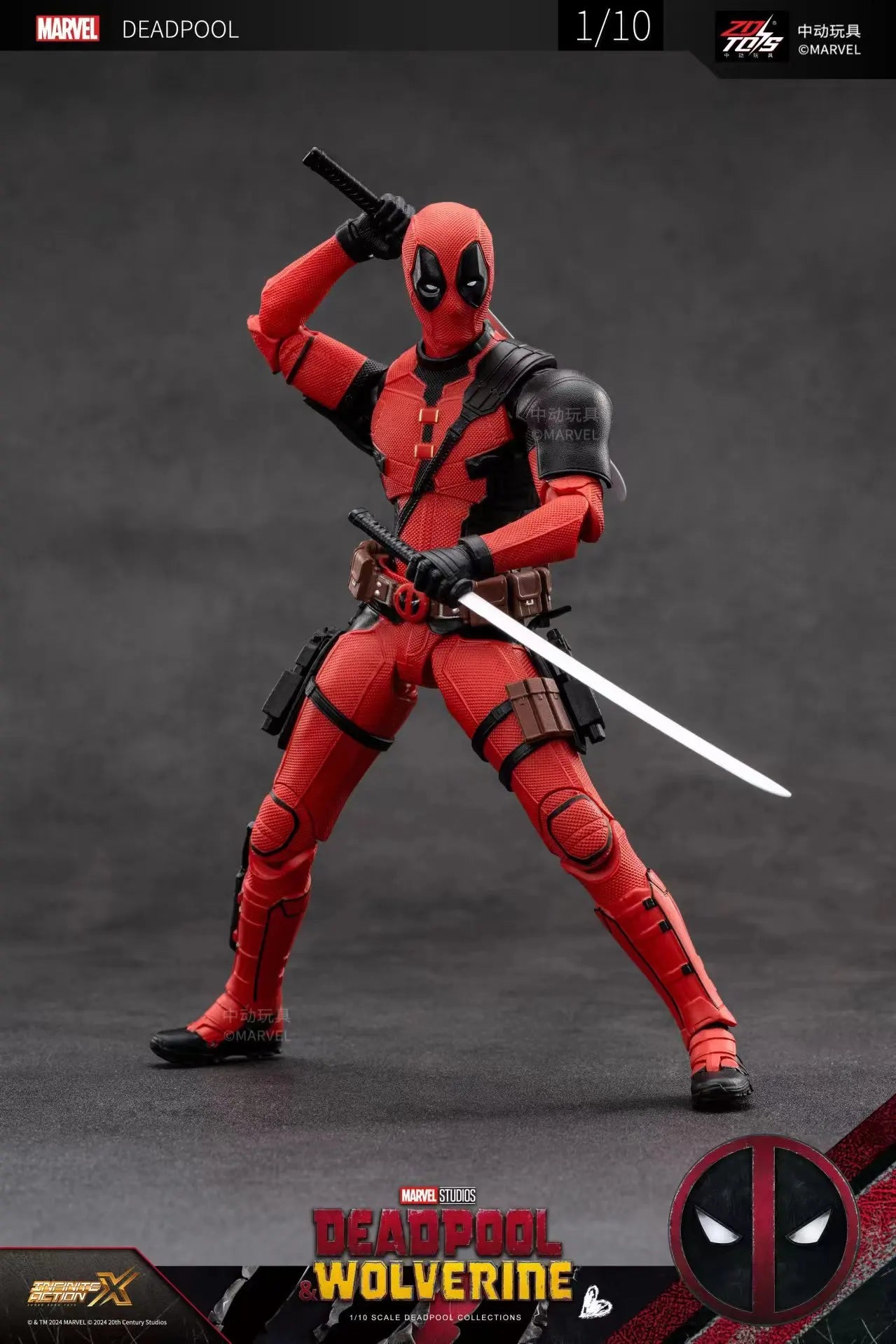 2024 Deadpool & Wolverine Action Figures Movie Version ZD Toy Series  Collections Adult Action Figures Kids Gift