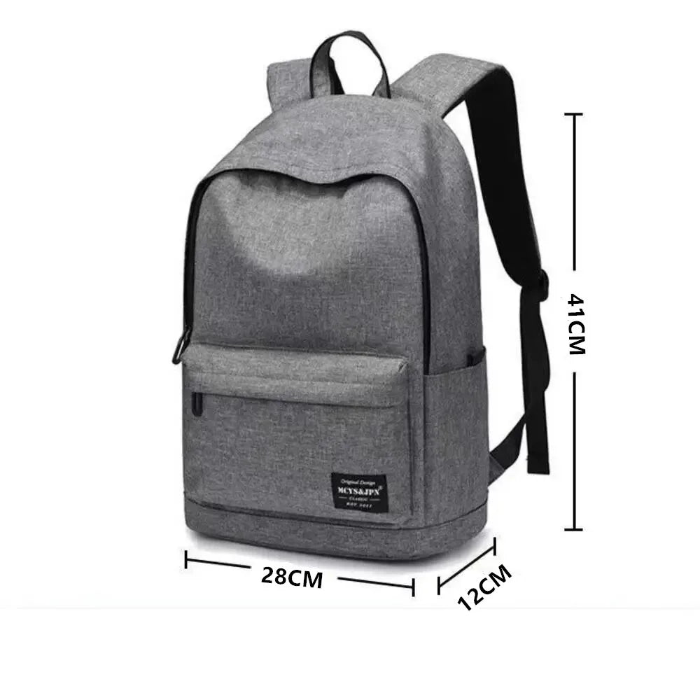 Trendy Men's Minimalist Backpack Versatile Backpack Large Capacity School Student Computer Travel Bag Washable Unisex Backpack