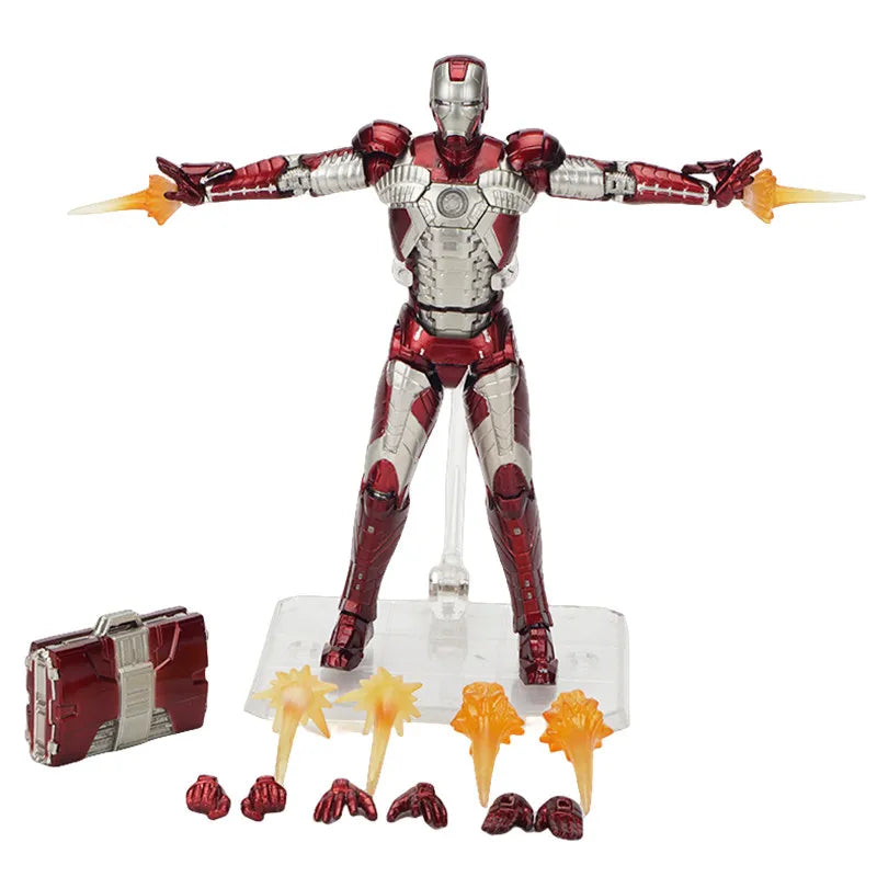 Iron Man MK85 MK50 MK20 MK5 MK7 Action Figure Model Collectible Toys birthday Gift for Children