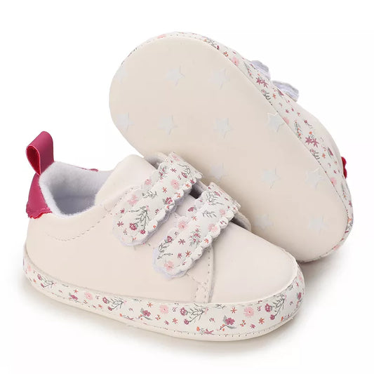 Fashion Baby Shoes Children White Sports Shoes For Girls Soft Flats Baby Toddler