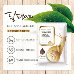 10pcs Snail Gold Face Mask Moisturizing Sheet Masks Anti-wrinkle Hydrating Skin Care Facial Mask Beauty Korean Cosmetics