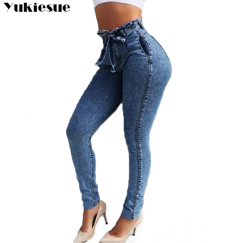 Boyfriend Hole Ripped Jeans Women Pants Cool Denim Vintage Jeans For Girl High Waist Casual Pants Female Slim Jeans woman
