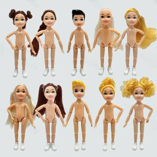 5-Inch Little Doll Normal Skin 15cm Height Girl Dress Up Toy for Children Gift