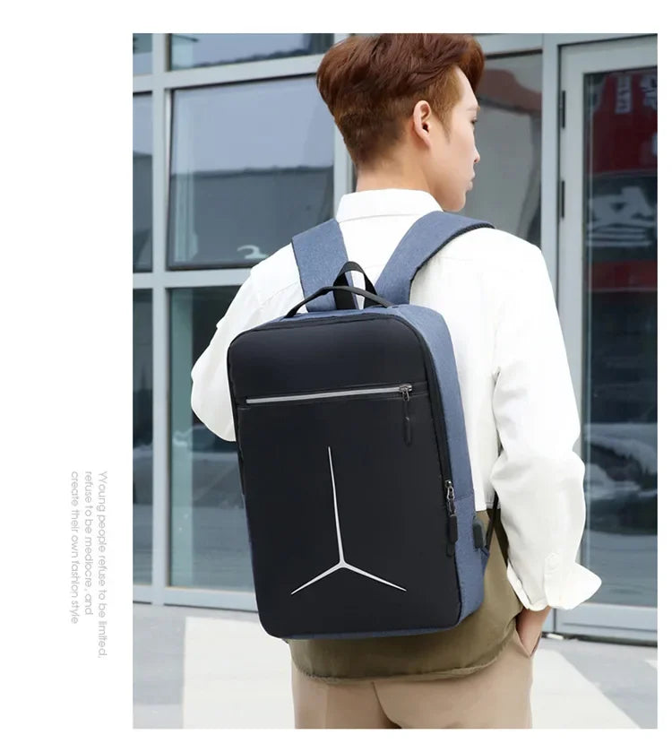 New Anti-theft USB Waterproof Hard Case Travel Smart Laptop Motorcycle Backpack Man EVA Fashion Business Men's Shell Backpack