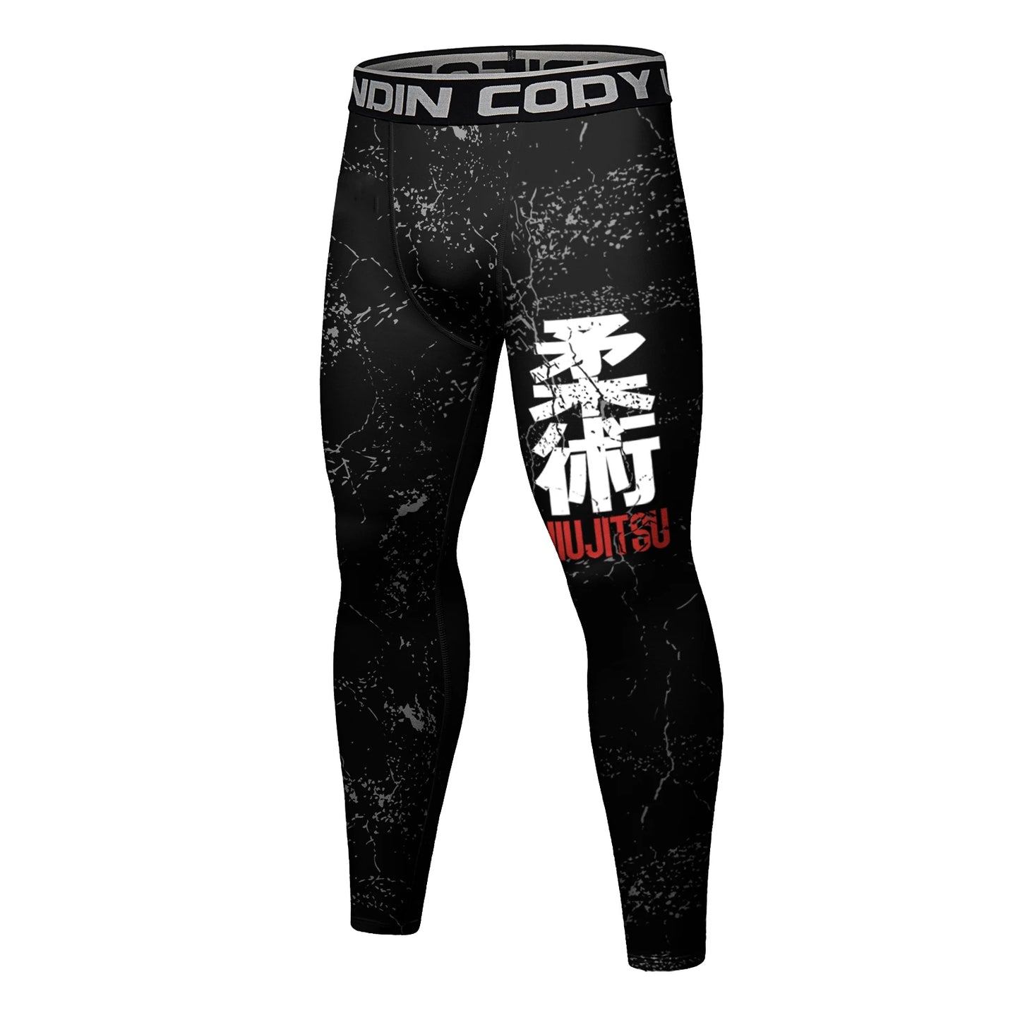 Cody Lundin Men's Jiu Jitsu Spats Stapling Compression Tights Pant Training
