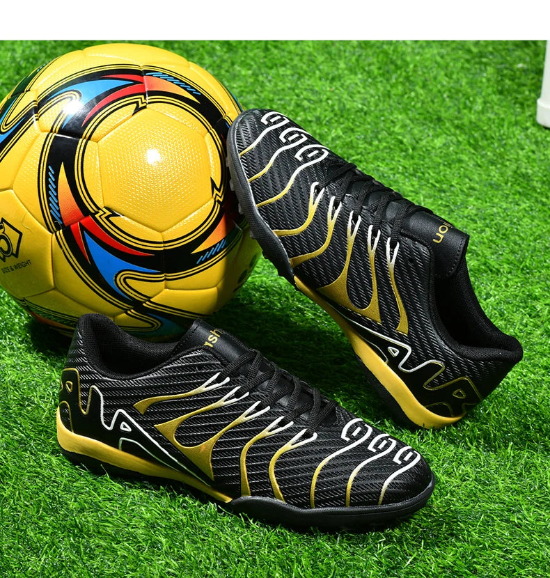 Men Soccer Shoes Adult Kids TF/FG Futsal Boys Ultralight Soccer Cleats Professional