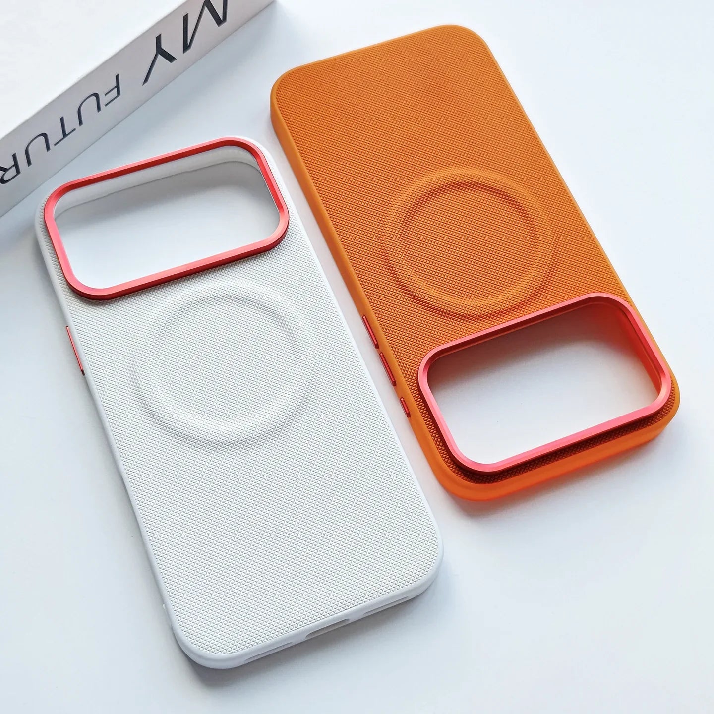 Leather Magnetic Case For Iphone 17 Pro Max/17 Pro/17 Magsafe Charging Grain Diamond Textured Individual Buttons Leather Cover