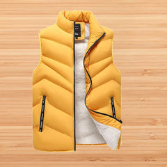 Winter Men's Clothing Wool Soft Vest Jackets Sleeveless Coat Fashion Male Warm