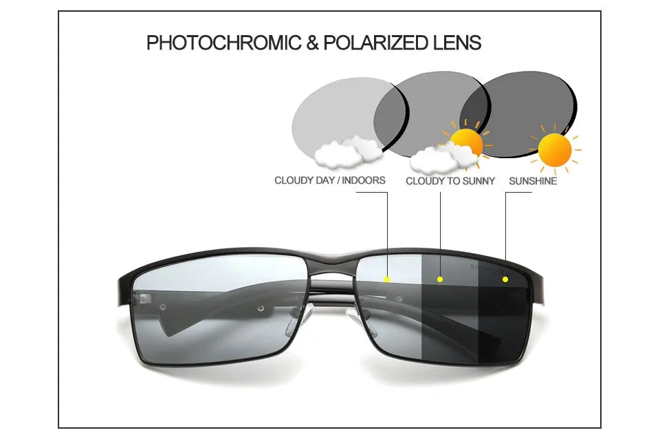 KINGSEVEN Men Polarized Sunglasses Design Women Sun Glasses UV400 Anti-glare Driving Square Eyeglasses