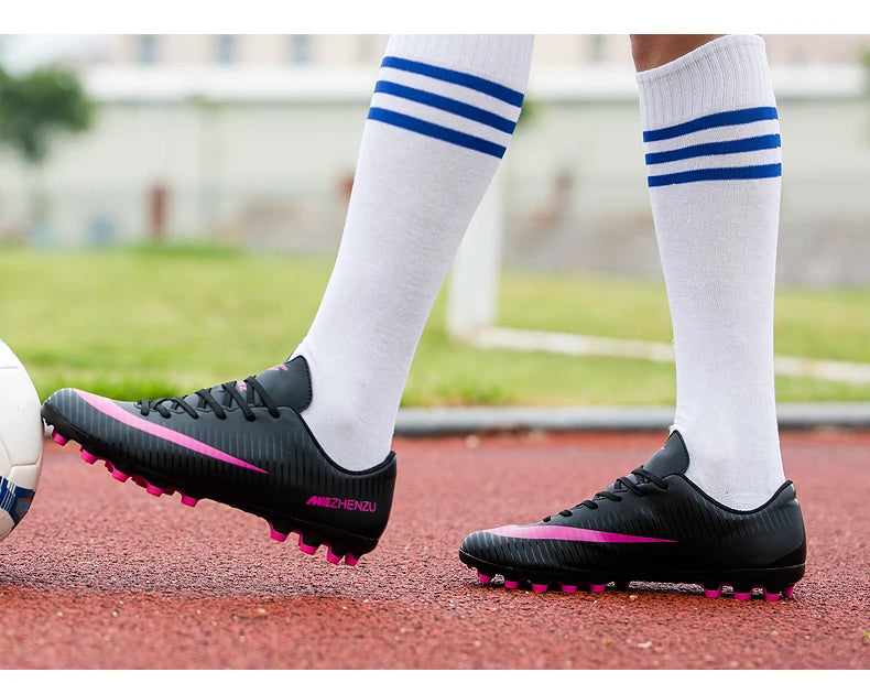 Soccer Shoes Football Boots Hight Quality Outdoor Training Cleats Turf Ankle