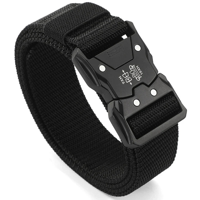 Men's Belt Outdoor Hunting Tactics Belt Multi functional Buckle Nylon Belt High Quality Marine Corps Canvas Belt