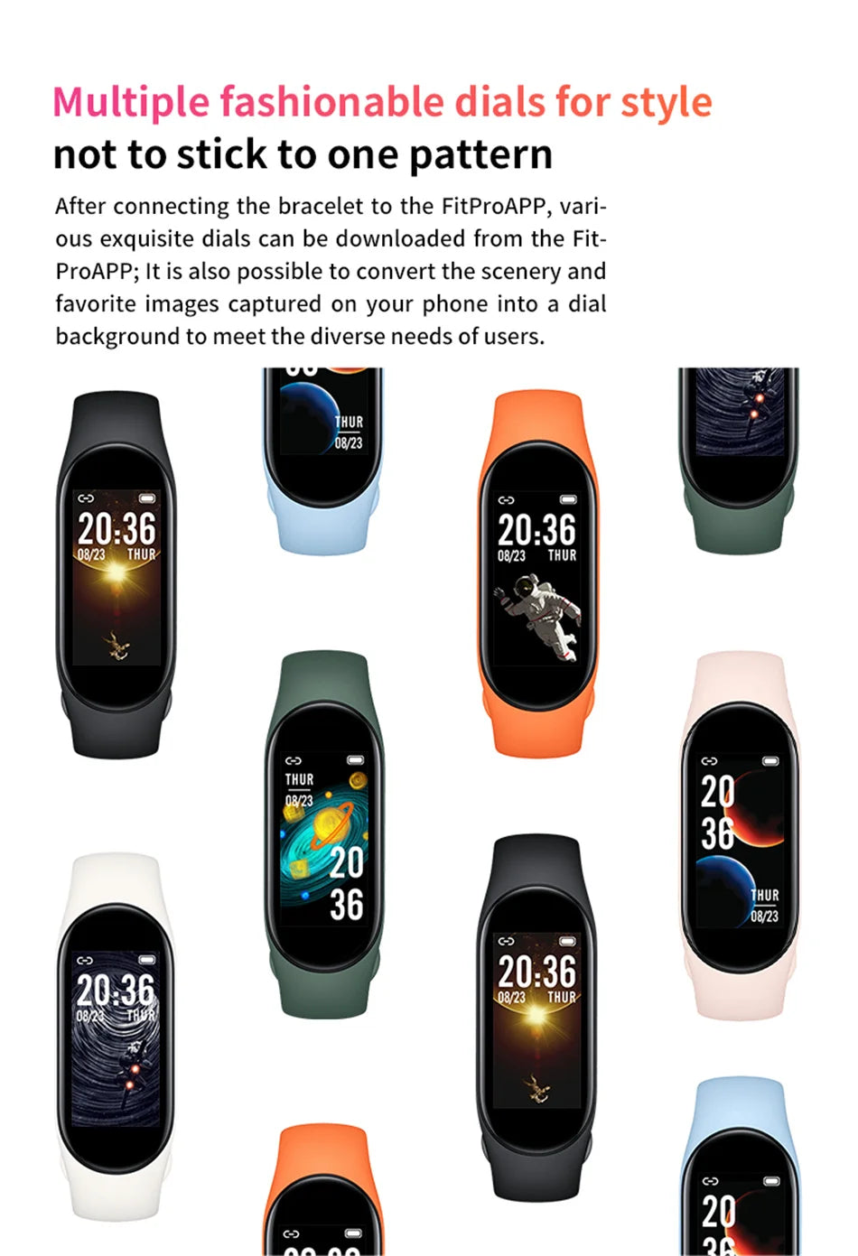 Sports Smart Watch Music Control Fitness Calorie Track Bracelet Phone Information Remind Steps Bluetooth Smart Watches M8 Band