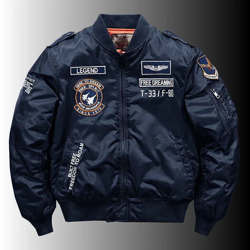 Men Aviator Jacket - Baseball Uniform - Flight Bomber Jacket - Pilot Jacket