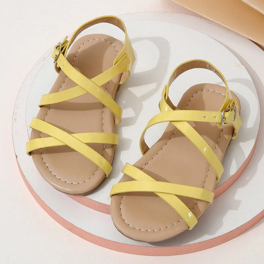 Girls Sandals Outdoor Open Toe Princess Sandals Beach Shoes For Toddler Kids Children, Spring And Summer