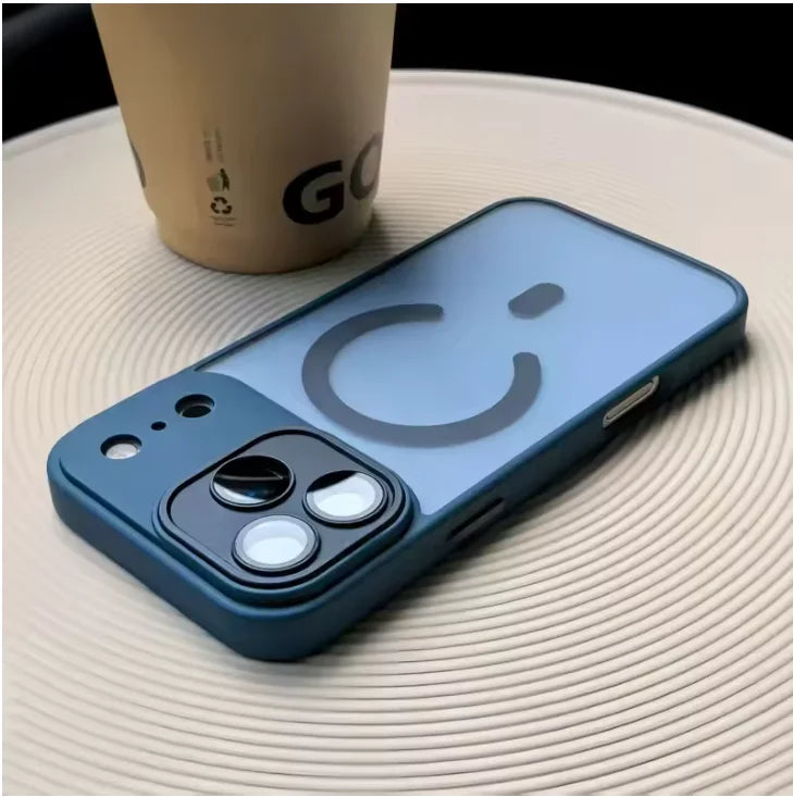 Original Matte Clear Lens Protect For Magsafe Phone Case For iPhone 17 17 Air 17Pro 17 Pro Max Magnetic Wireless Charge Cover