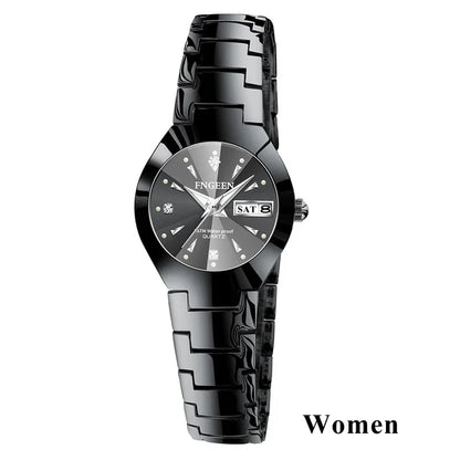 2023 FNGEEN 5808 Relogio Feminino Couple Watch Men Quartz watch for Lovers Luxury Womens wristwatch Stainless Steel Waterproof