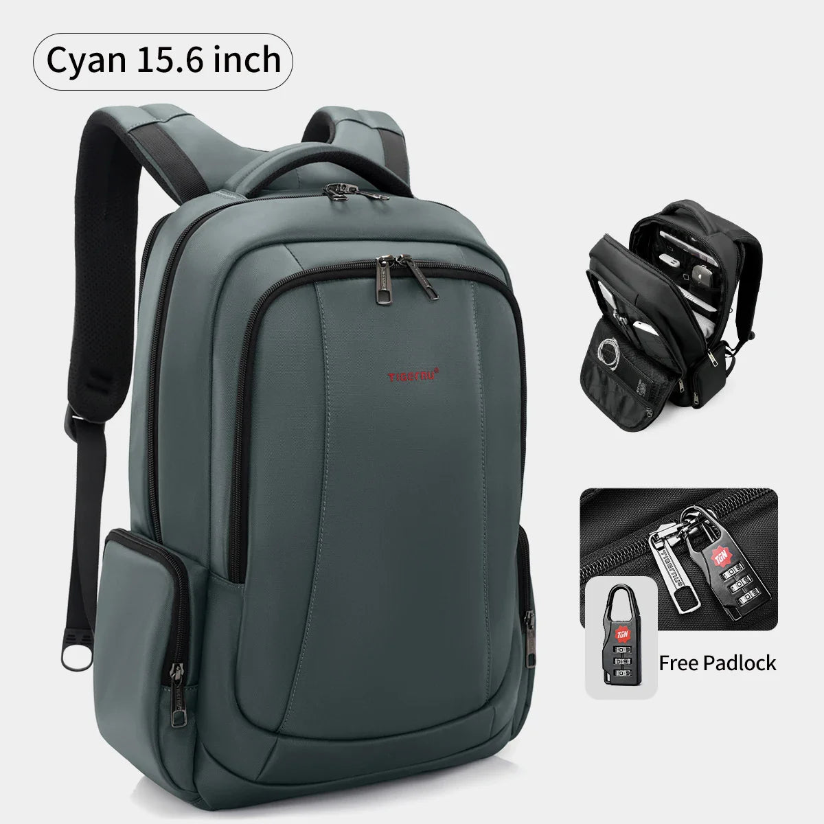 Tigernu Waterproof Nylon Backpack Female Men's Backpack For 15.6 Laptop Notebook Bag Mochilas School Backpacks Bag Male Knapsack