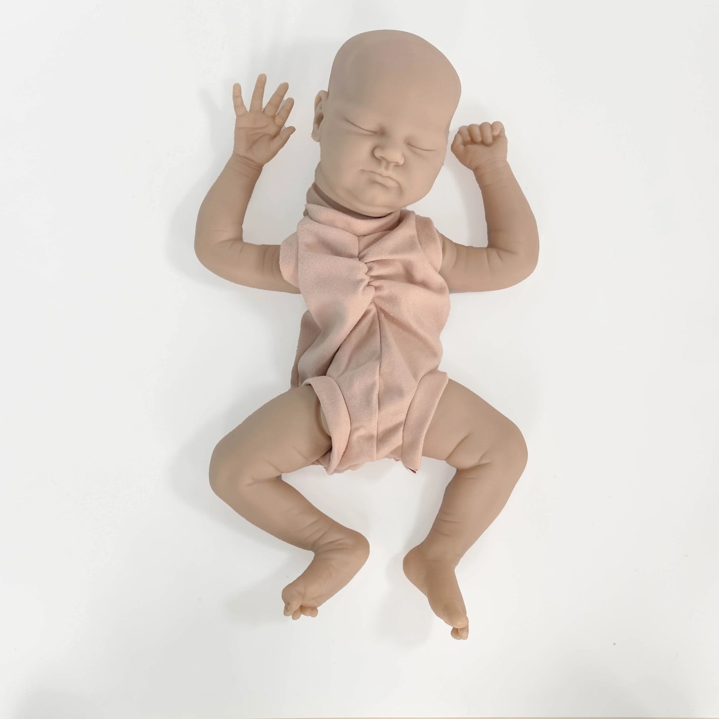 NPK 20inch Newborn Baby Reborn Doll Kit Baby Quinlyn Lifelike Soft Touch Fresh color Unfinished Doll Parts DIY Toys