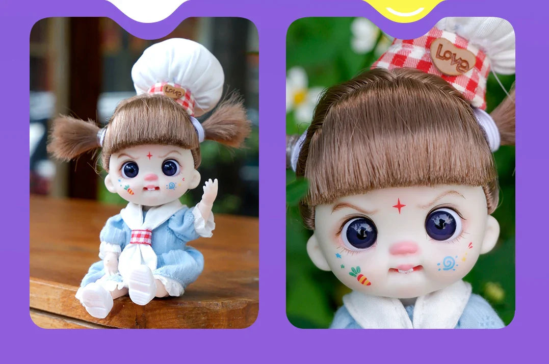 bjd doll Dolls for girls Labbu doll pocket mini blyth girl Doll Barbi cry Baby Rainbow Ball jointed doll Mobile phone Decoration