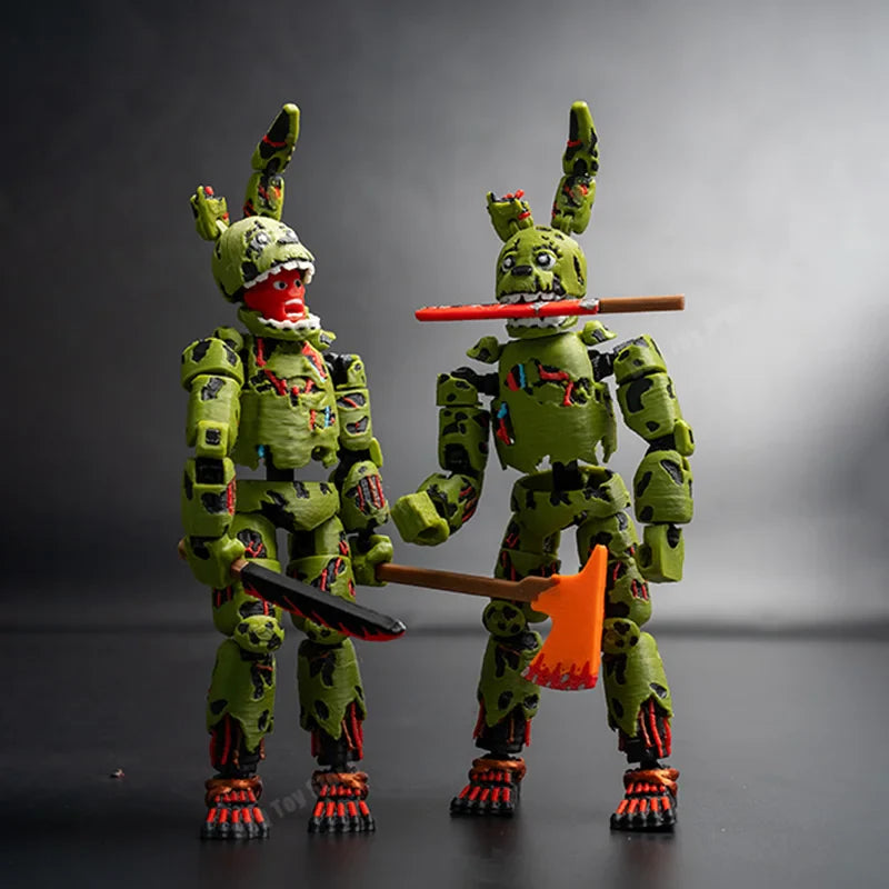 3d Brushed Fnaf Ready Stock Freddy Fazbear’S Pizza Springtrap Toy Action Figure Model Collection Holiday Toy Gift