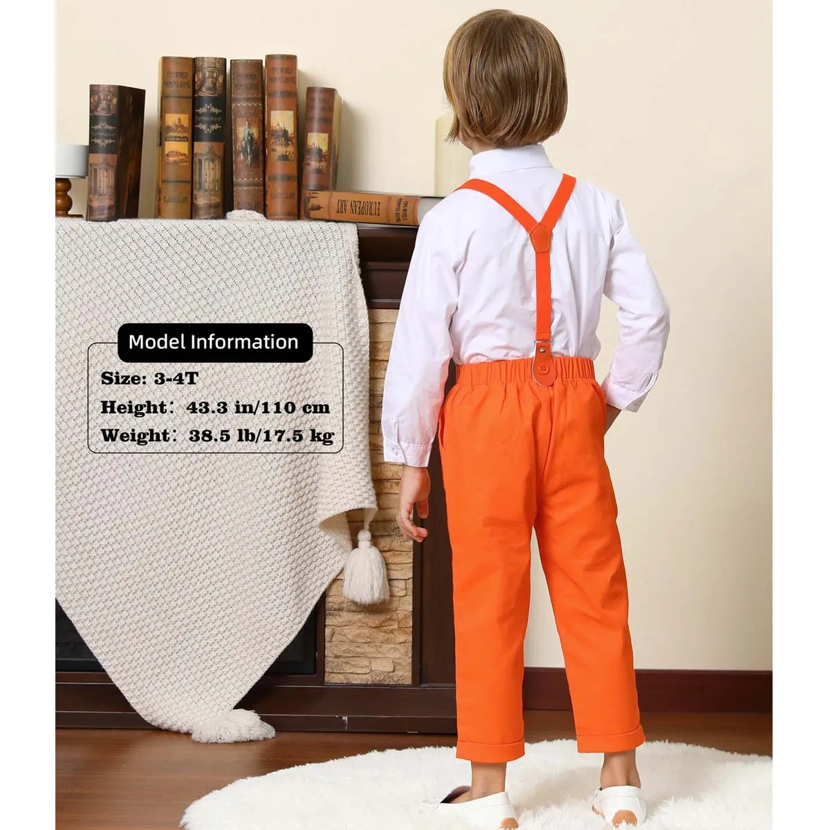 Suspenders Outfits Baby Boys Formal Clothing Sets Wedding Ring Bearer Clothes Kids Plaid Solid Suit Toddler Birthday Pants Set