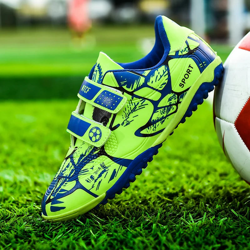 YISHEN Soccer Shoes Boys Girls Kids Sport Shoes TF/FG Cleats Training Football Shoes