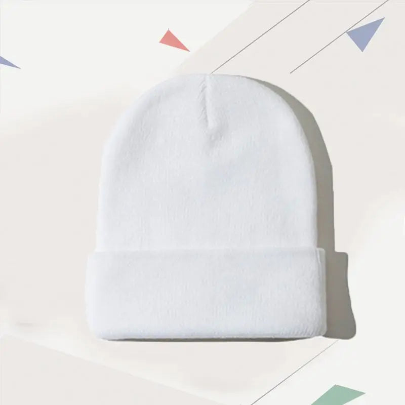DIY Personalized Embroidered Design Knitted Hat Custom Logo Autumn Winter Warm Beanie Team Customize Stocking Skull Balaclava