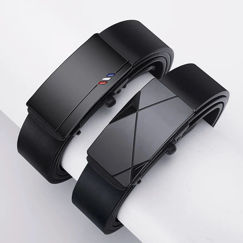 Fashionable Men's Alloy Automatic Buckle Belt With Men's Business Suit Pants Belt High-quality Casual Men's Belt