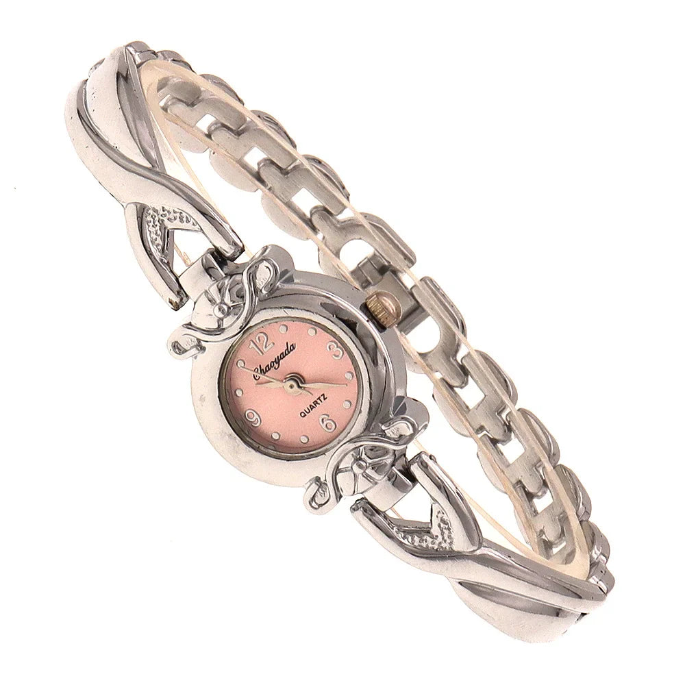 Luxury Woman Lady Pendant Bangle Bracelet Wristwatches Young Female Girls Waterproof Gifts Thin Strap Watches gold watch women