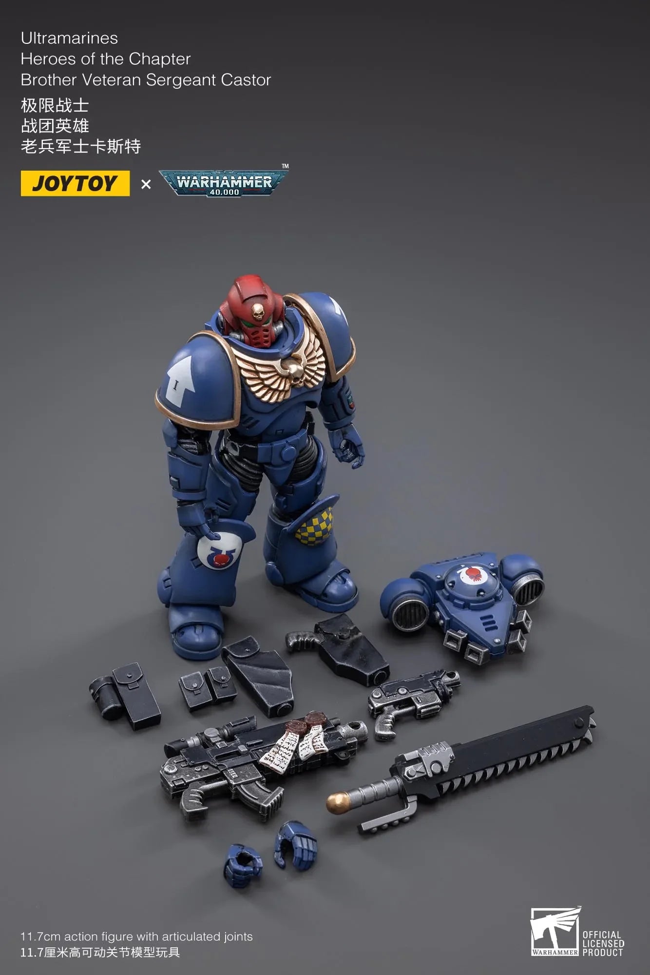 [IN STOCK] JOYTOY Warhammer 40K 1/18 Action Figure Ultramarines Primaris Lieutenant Argaranthe Anime figures Toys Model