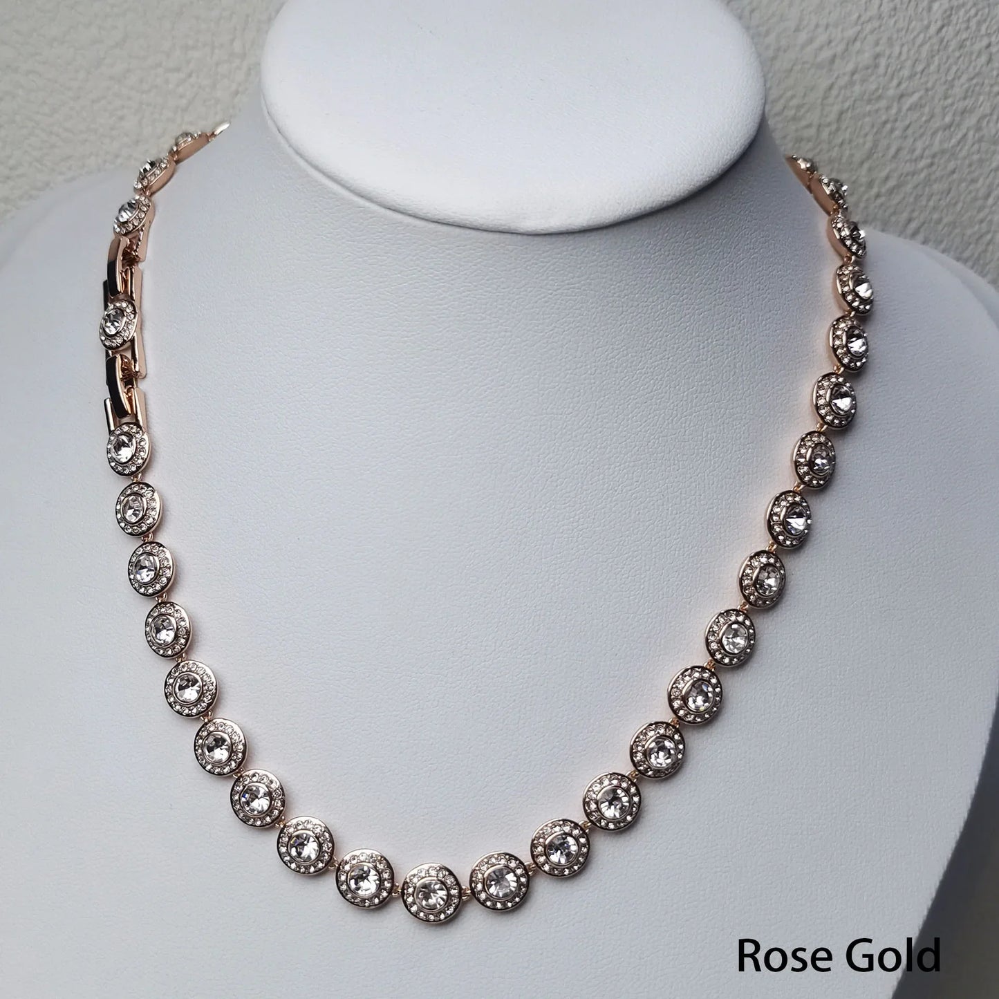 2025 New Original Round Water Drop Crystal High Jewelry Set Fashion Dazzling Women's Bracelet Earring Necklace Ring Wedding Gift