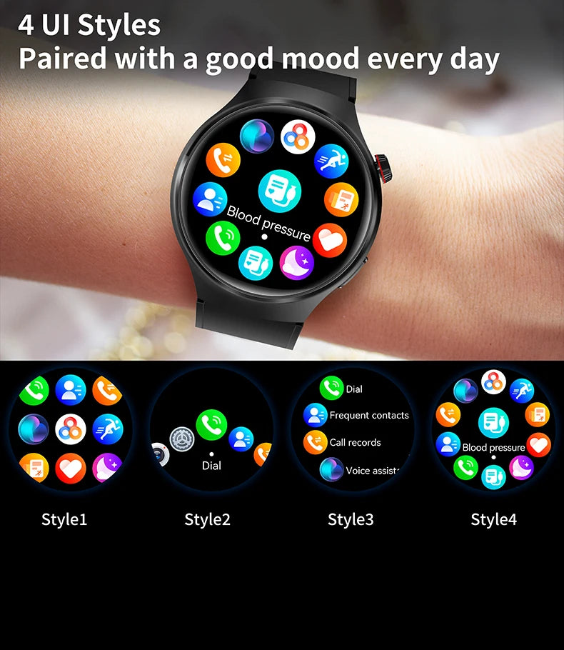 2025 New Smart Watch 6 Pro AMOLED 1.46 inch NFC Heart Rate Monitoring IP68 Bluetooth call Smartwatch Suitable For Android IOS