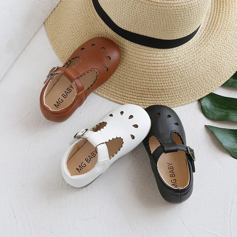 Baby Girl Shoes Leather School Shoes Sandals Toddler Sneaker Mary Jane Kids