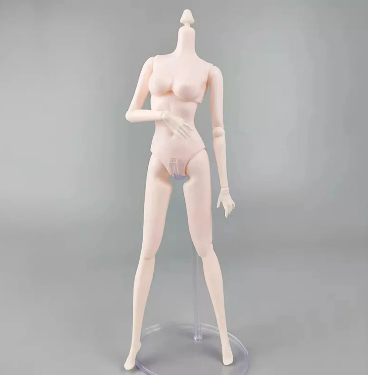 1/6 Super Model Doll Body Joints Movable Solid Doll Replacement Body For FR/IT Doll Heads Light Beige Pink White Skin Tone