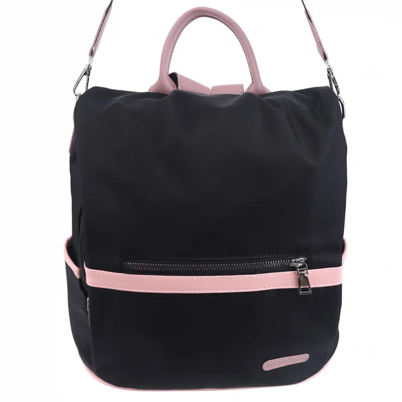 Casual Oxford Backpack Women Black Waterproof Nylon School Bags For Teenage Girls High Quality Fashion Travel Tote Packbag