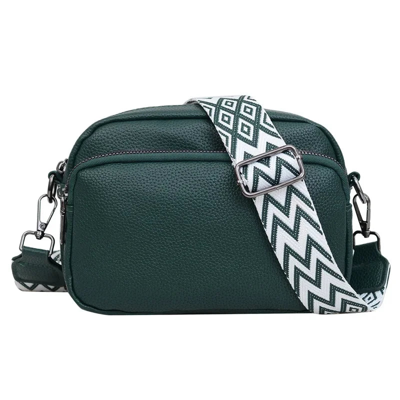 Women Crossbody Bag Multi Space Fashion Design Sense Large Capacity PU Material