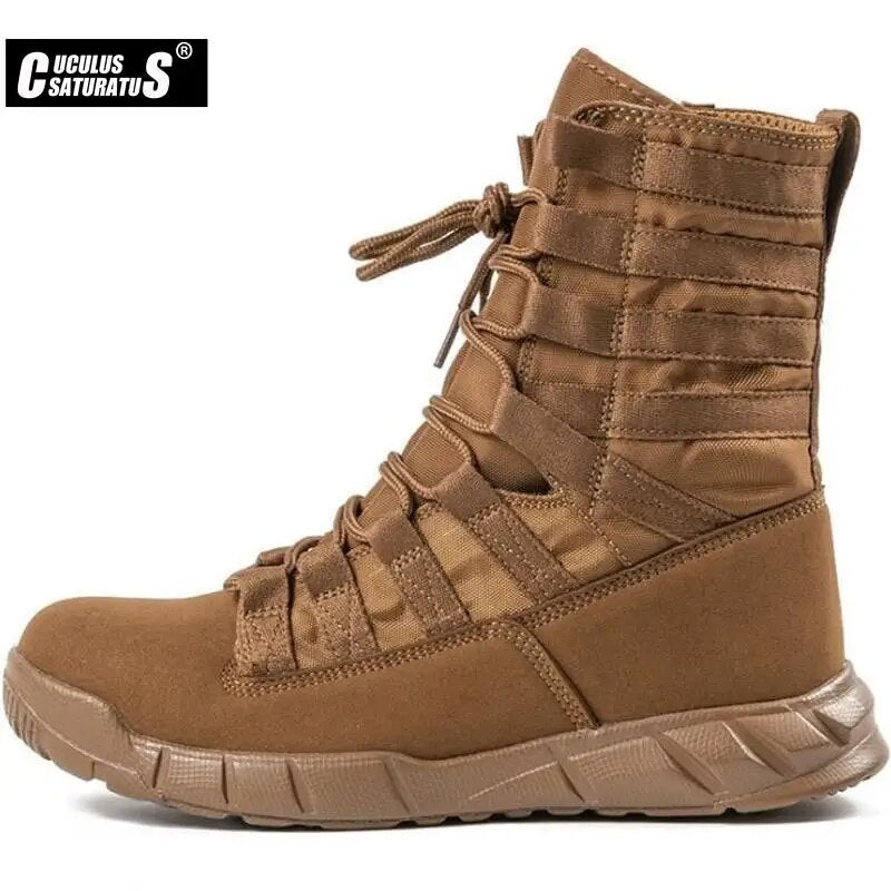 Men's Military Boot Combat Mens Ankle Boot Tactical Big Size Army Boot Male Shoes