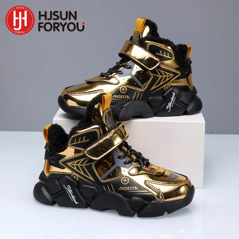 Kids Snow Boots for Boys Girls High Quality Winter Warm Waterproof Children Fashion