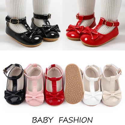 Baby Girl Shoes Fashion Bow Flats Non-slip Infant Princess Formal Sandals