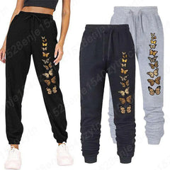 Printed Sports Sweatpants Loose Long Pants Jogger Trousers Women Casual Fitness