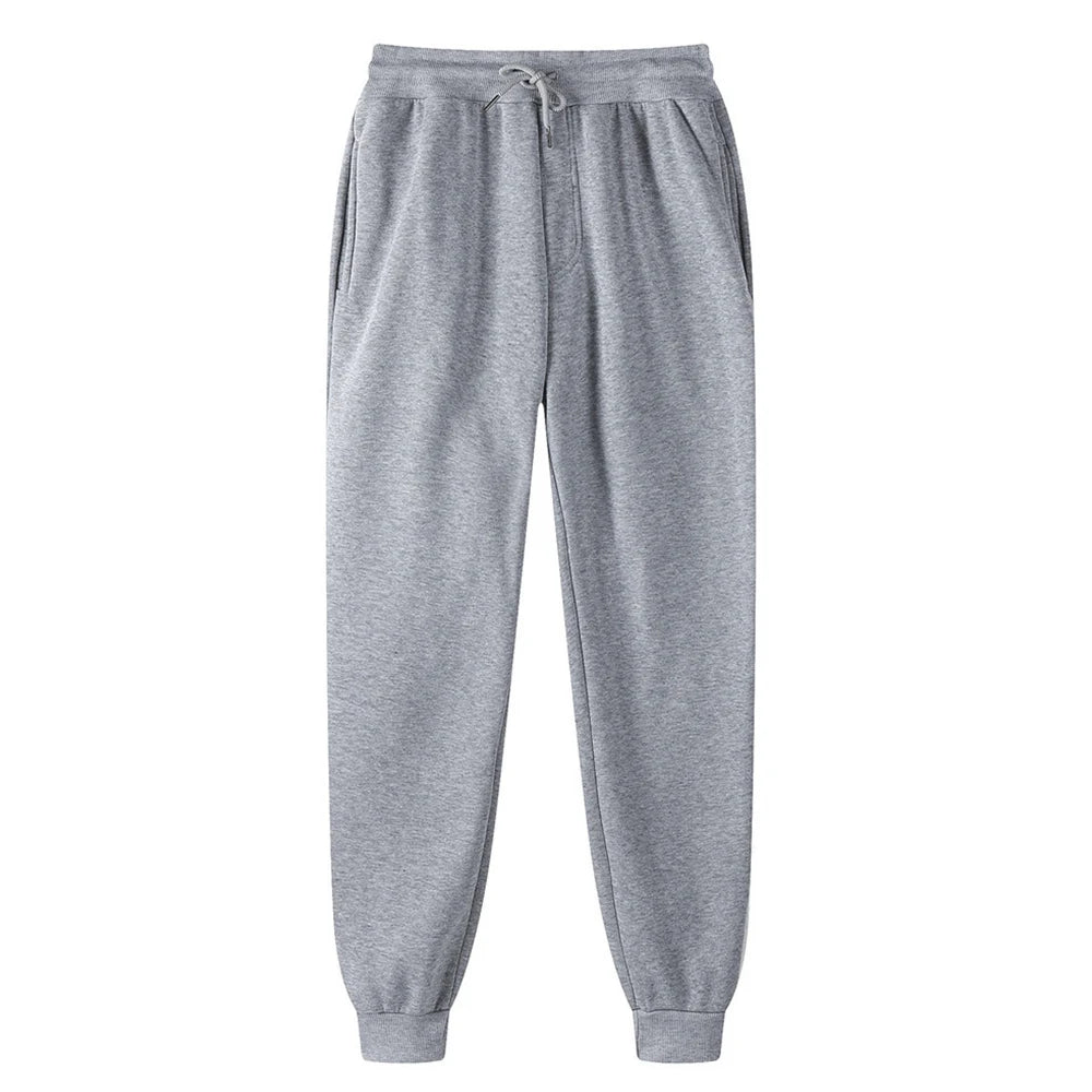 Plain Fleece Sweatpants Men Sportswear Black Jogging Pants Jogger Wholesale