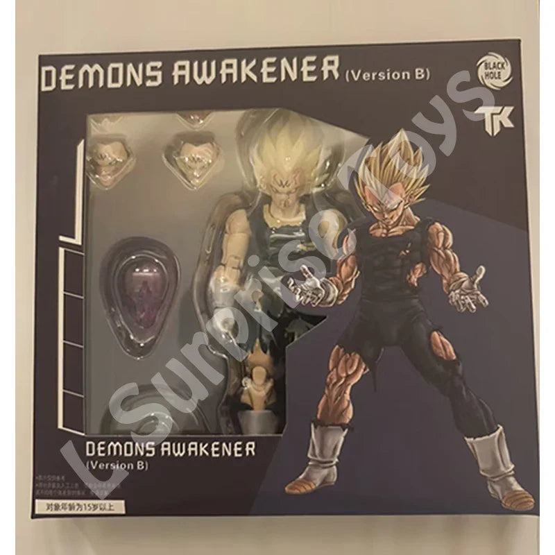 Black Hole TK Custom Dragon Ball Z Super Saiyan SSJ Majin Vegeta Battle Damage Full Power Anime Action Figures Models Gifts Toys