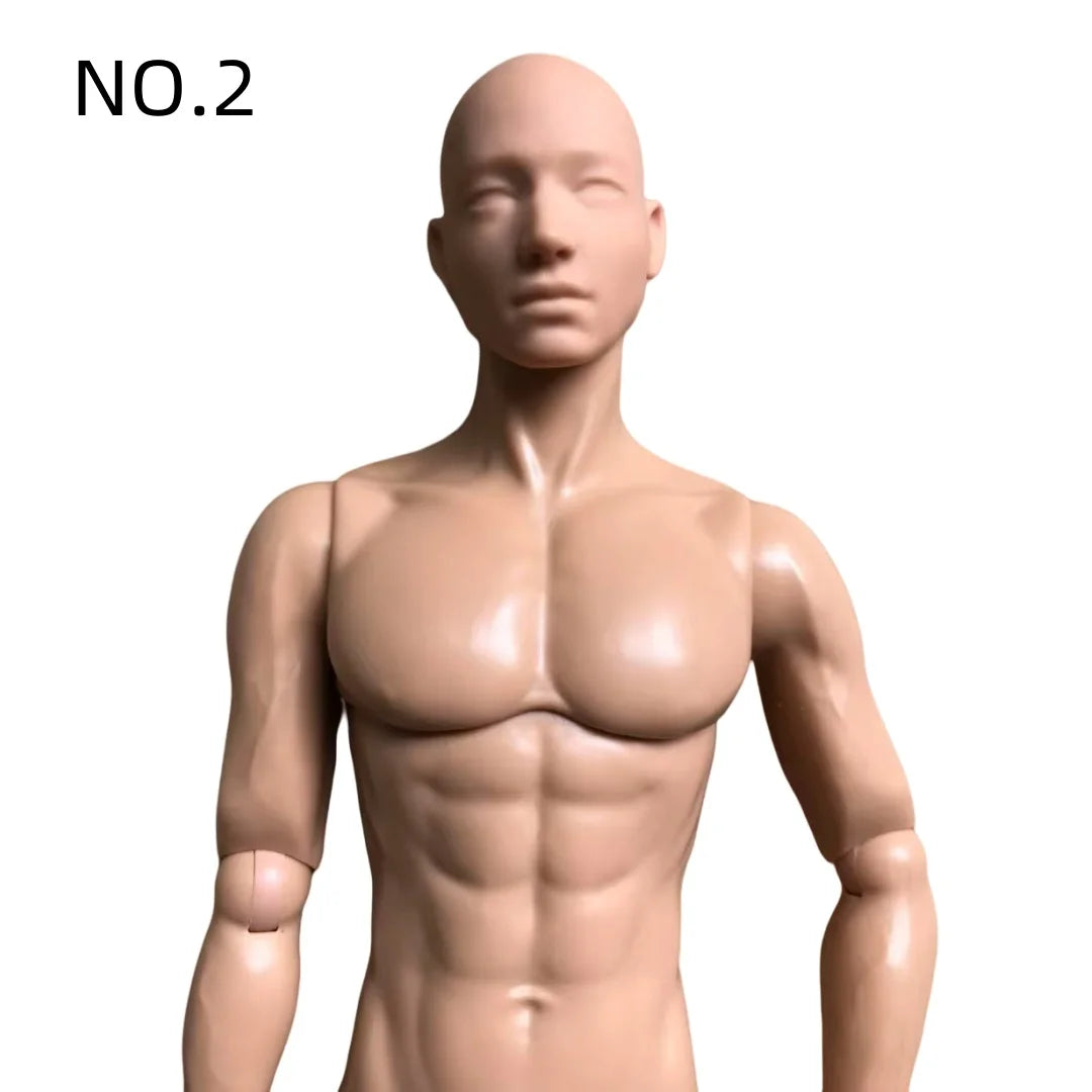 YUNYI Male Doll Body 1/6 Strong Muscle Solider Men Body Figures 14 Joints Movable Doll Figure Toys Christmas Gifts