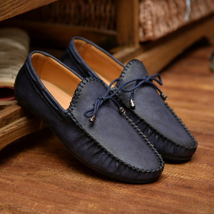 Fashion Leather Men Casual Shoes Luxury Brand comfortable Slip on Formal Loafers Men Moccasins Italian Soft Male Driving Shoes